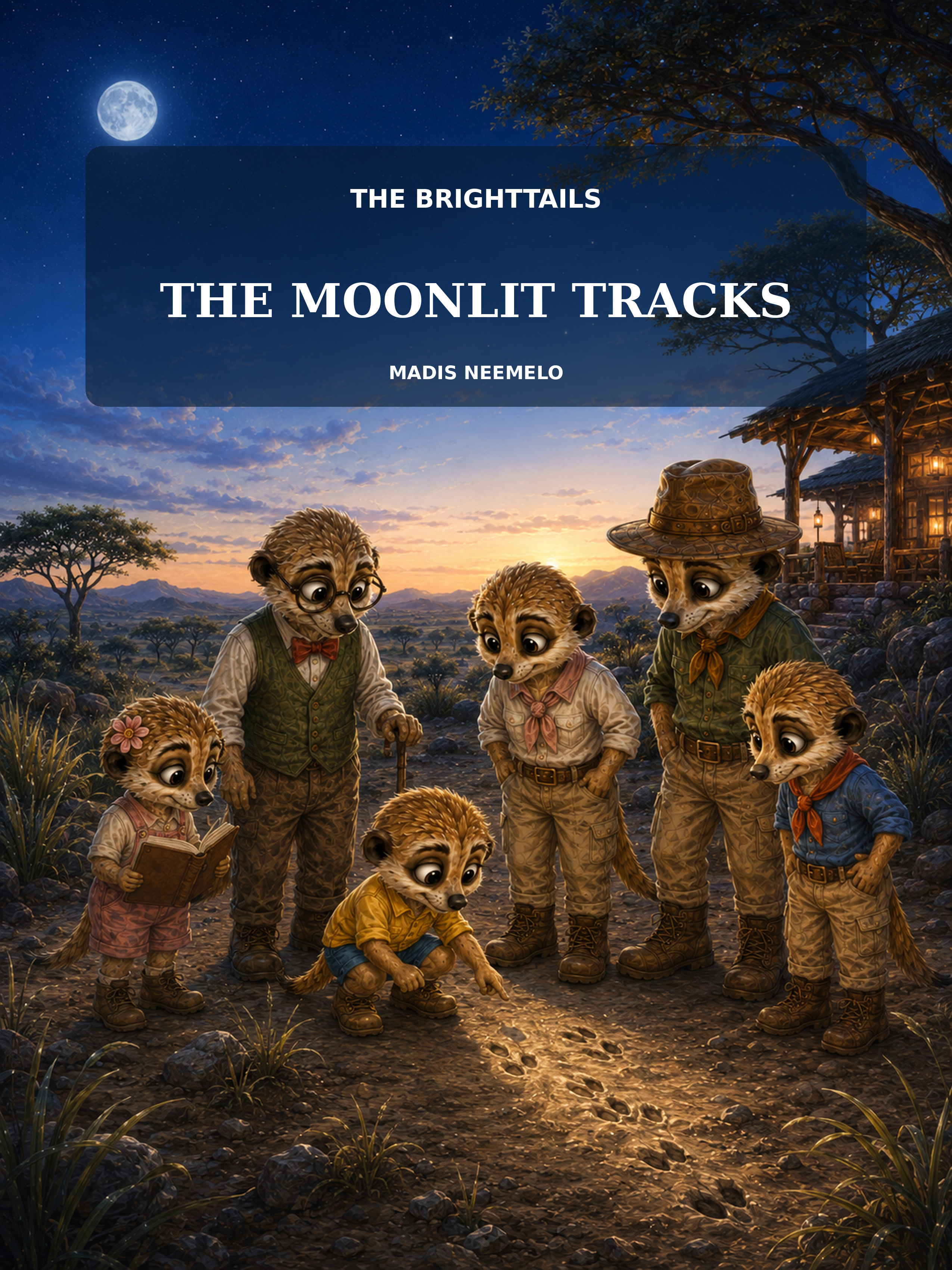 Front cover of THE BRIGHTTAILS: The Moonlit Tracks by Madis Neemelo.